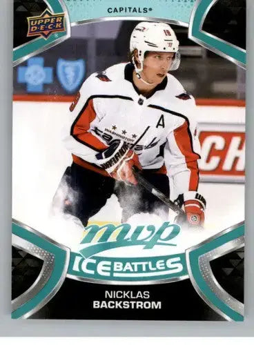 2021-22 Upper Deck MVP Ice Battles #IB-119 Nicklas Backstrom NM-MT Capitals - Hockey Card Single