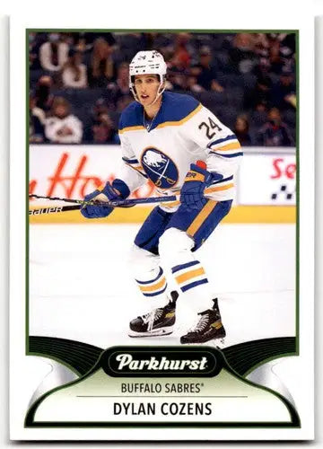 Dylan Cozens hockey card from 2021-22 Upper Deck Parkhurst Sabres collection