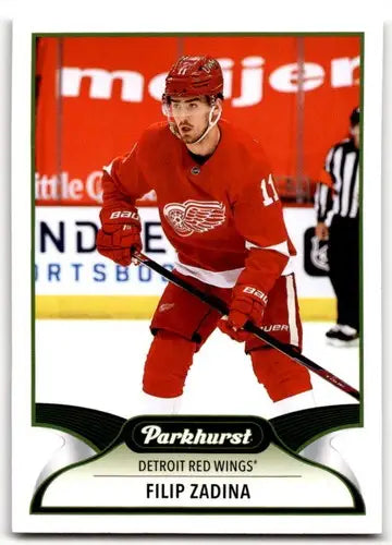 Filip Zadina hockey card from 2021-22 Upper Deck Parkhurst Red Wings collection