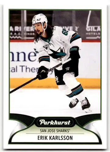 Erik Karlsson hockey card from 2021-22 Upper Deck Parkhurst Sharks collection
