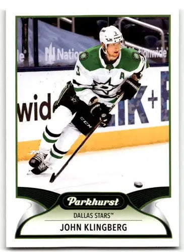 Hockey trading card from 2021-22 Upper Deck Parkhurst series featuring John Klingberg