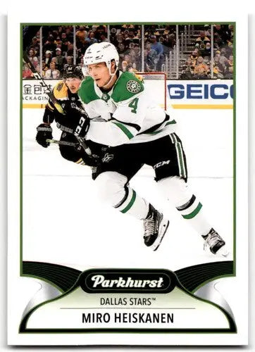 2021-22 Upper Deck Parkhurst Miro Heiskanen hockey card with original gloss NM-MT