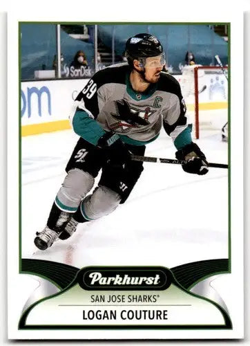 2021-22 Upper Deck Parkhurst Logan Couture hockey card Sharks NM-MT
