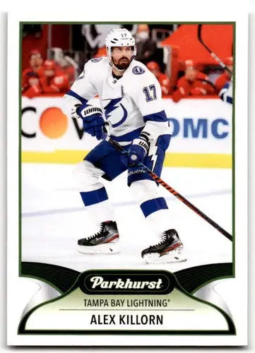 Original gloss 2021-22 Upper Deck Parkhurst Alex Killorn hockey card Lightning ID 42885