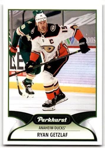 Ryan Getzlaf hockey card from 2021-22 Upper Deck Parkhurst Ducks series