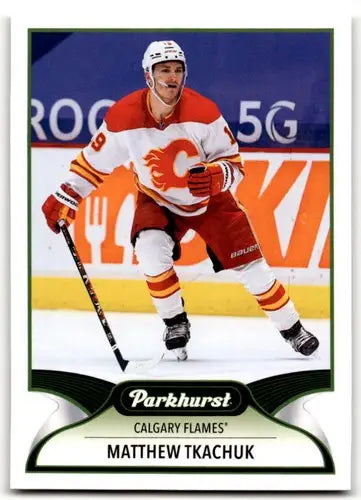 Original gloss hockey trading card from Upper Deck Parkhurst featuring Matthew Tkachuk