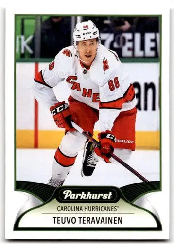 Teuvo Teravainen hockey card from 2021-22 Upper Deck Parkhurst Hurricanes collection