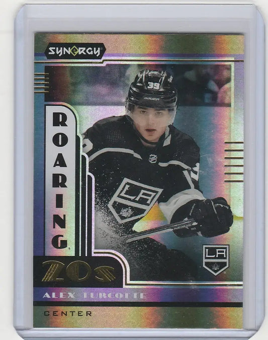Hockey trading card of Alex Turcotte Los Angeles Kings from Upper Deck Synergy Roaring 20s