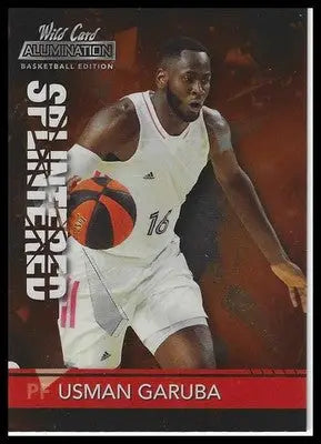 2021-22 Wild Card Alumination #ASP-48 Usman Garuba Splintered Red