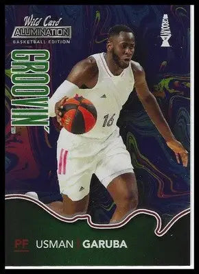 2021-22 Wild Card Alumination #BG-48 Usman Garuba Blue Groovin’ Green