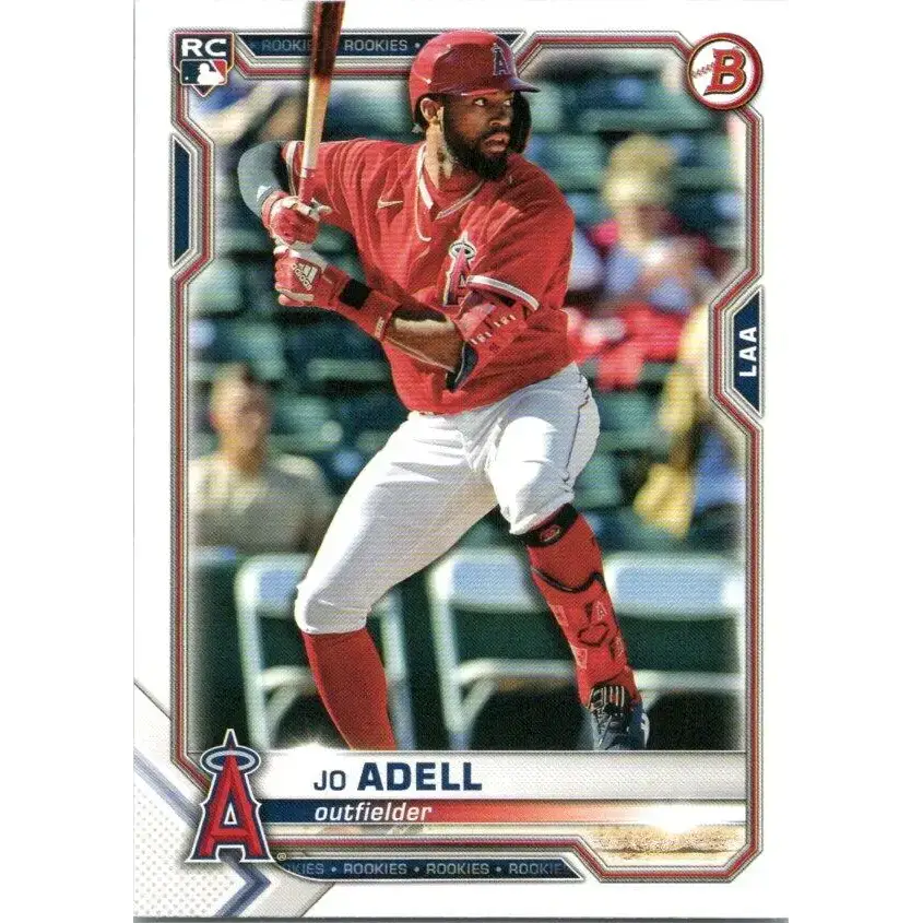 2021 Bowman #10 Jo Adell NM-MT RC Rookie Los Angeles Angels Baseball Card - Baseball Card Single