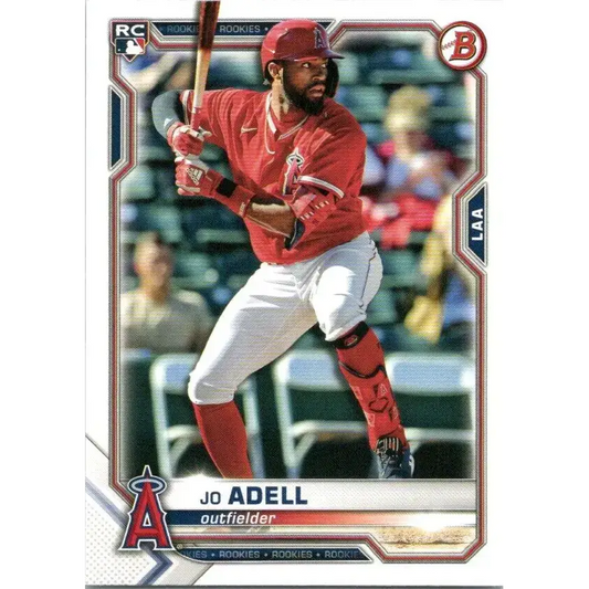 2021 Bowman #10 Jo Adell NM-MT RC Rookie Los Angeles Angels Baseball Card - Baseball Card Single