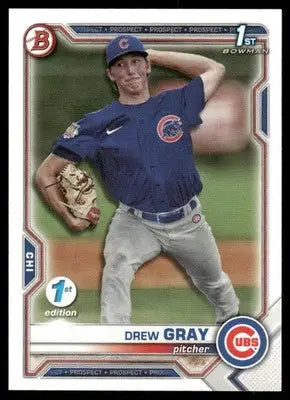 2021 Bowman 1st Edition Drew Gray #BD-35 1st Edition Baseball - Baseball Card Single
