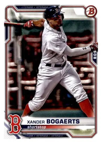 Xander Bogaerts baseball card 2021 Bowman #34 with original gloss NM-MT Red Sox