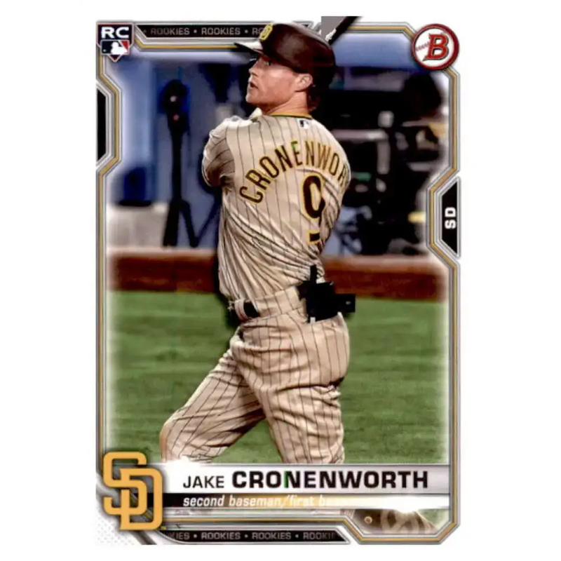 2021 Bowman #45 Jake Cronenworth NM-MT RC Rookie San Diego Padres Baseball Card - Baseball Card Single