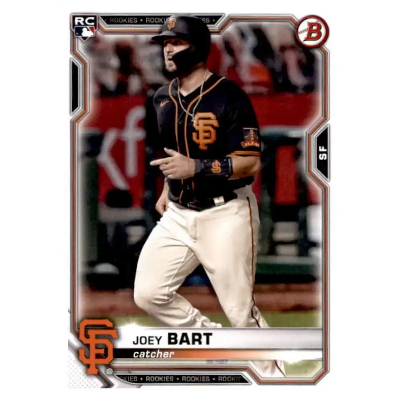 2021 Bowman #51 Joey Bart NM-MT RC Rookie San Francisco Giants Baseball Card - Baseball Card Single