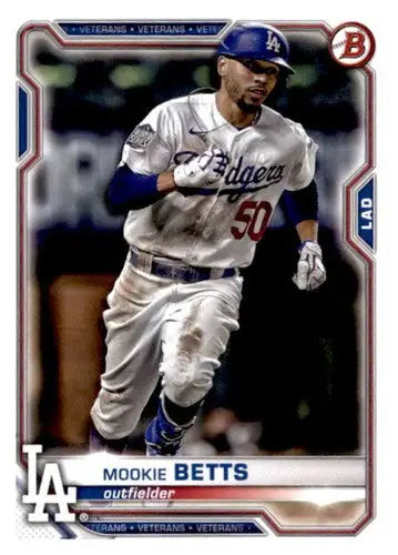 2021 Bowman #61 Mookie Betts NM-MT Dodgers ID:46194 - Baseball Card Single