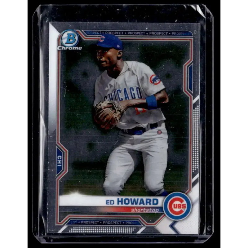2021 Bowman #BCP-12 Ed Howard Chrome Prospects NM-MT - Baseball Card Single