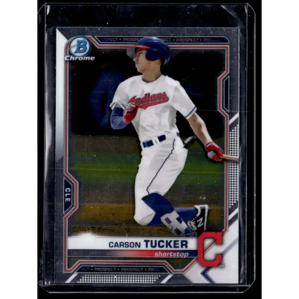 2021 Bowman #BCP-77 Carson Tucker Chrome Prospects NM-MT - Baseball Card Single