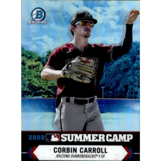 2021 Bowman Chrome 2020 Summer Camp Refractor #SC-27 Corbin Carroll NM-MT Arizona Diamondbacks Baseball Card - Baseball