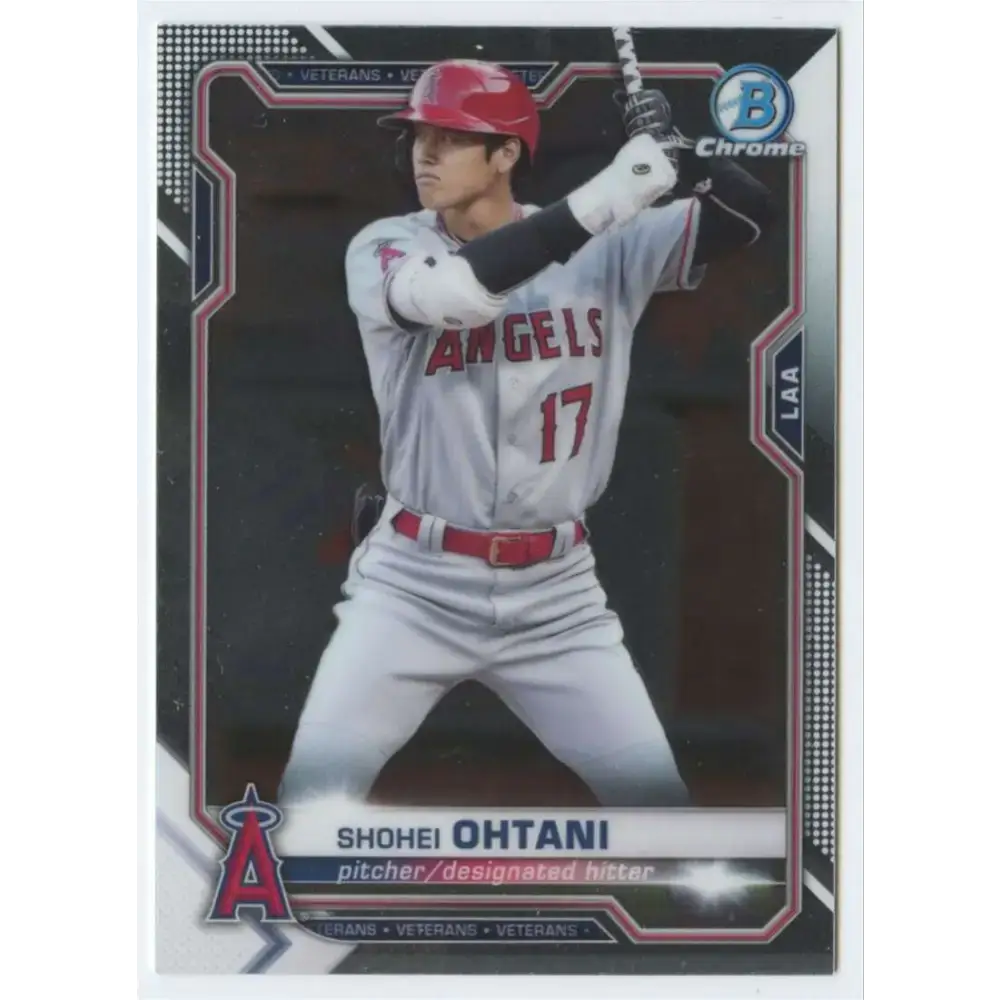 2021 Bowman Chrome #27 Shohei Ohtani NM-MT Los Angeles Angels Baseball Card - Baseball Card