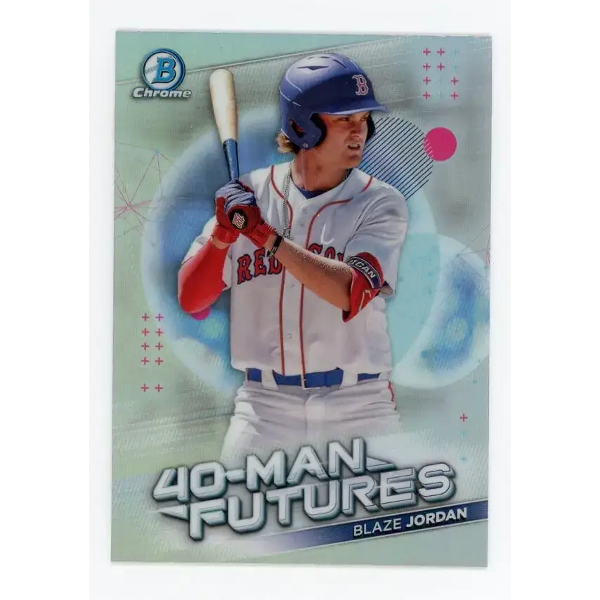 2021 Bowman Chrome 40-Man Futures Refractor #FMF-15 Blaze Jordan NM-MT Boston Red Sox Baseball Card - Baseball Card