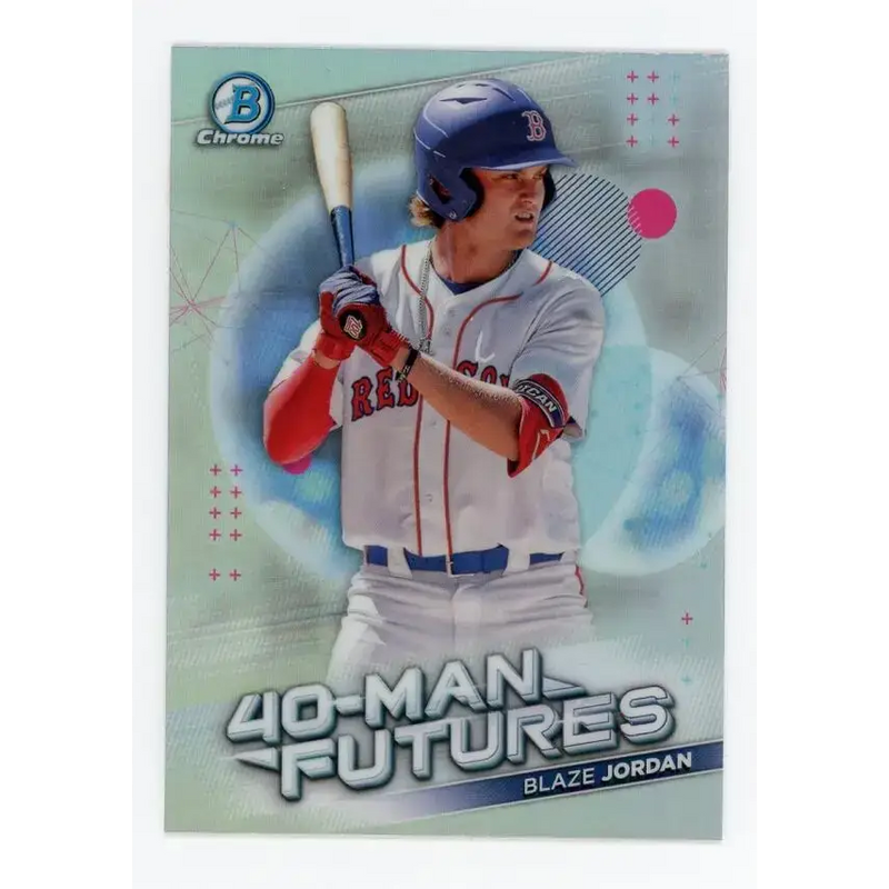 2021 Bowman Chrome 40-Man Futures Refractor #FMF-15 Blaze Jordan NM-MT Boston Red Sox Baseball Card - Baseball Card