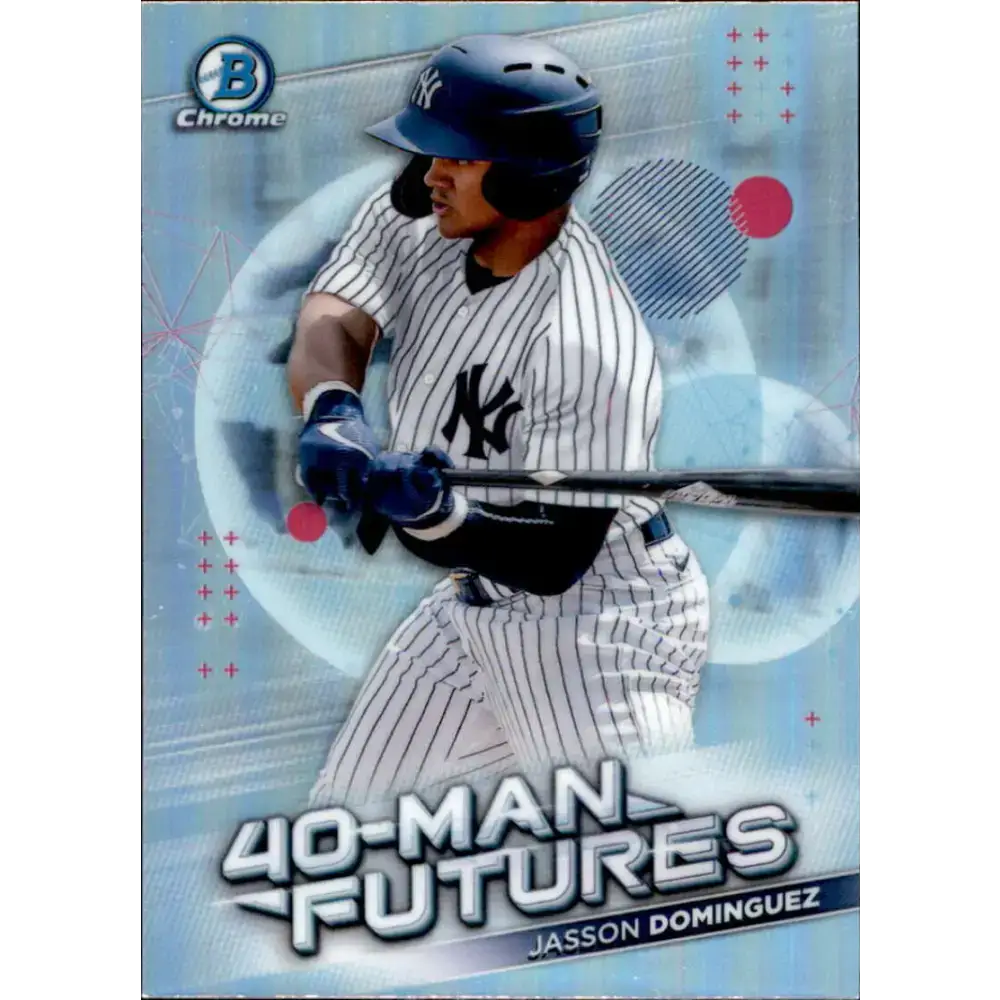 2021 Bowman Chrome 40-Man Futures Refractor #FMF-17 Jasson Dominguez NM-MT New York Yankees Baseball Card - Baseball