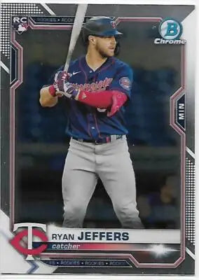 Ryan Jeffers baseball card from 2021 Bowman Chrome with original gloss and NM-MT condition
