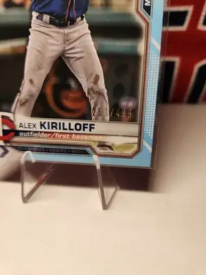 2021 Bowman Chrome Alex Kirilloff Sky Blue Rookie RC #442/499 #75 Twins - Baseball Card Single