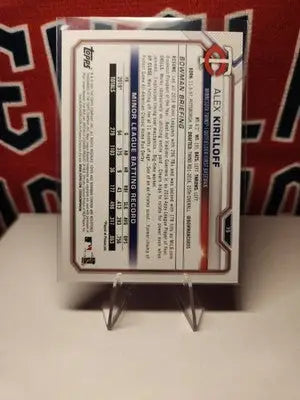 2021 Bowman Chrome Alex Kirilloff Sky Blue Rookie RC #442/499 #75 Twins - Baseball Card Single