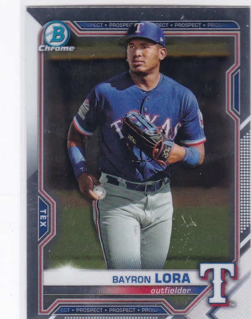 2021 Bowman Chrome #BCP-139 Bayron Lora Colorado Rockies