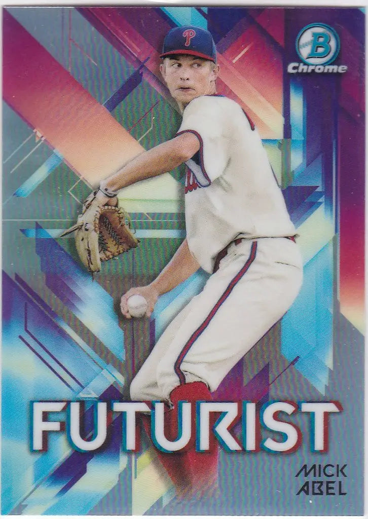 2021 Bowman Chrome #BCP-42 Mick Abel Bowman 1st Philadelphia Phillies
