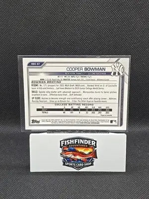 2021 Bowman Chrome Draft Sapphire Edition - Cooper Bowman #BDC-87 (RC) - Baseball Card Single