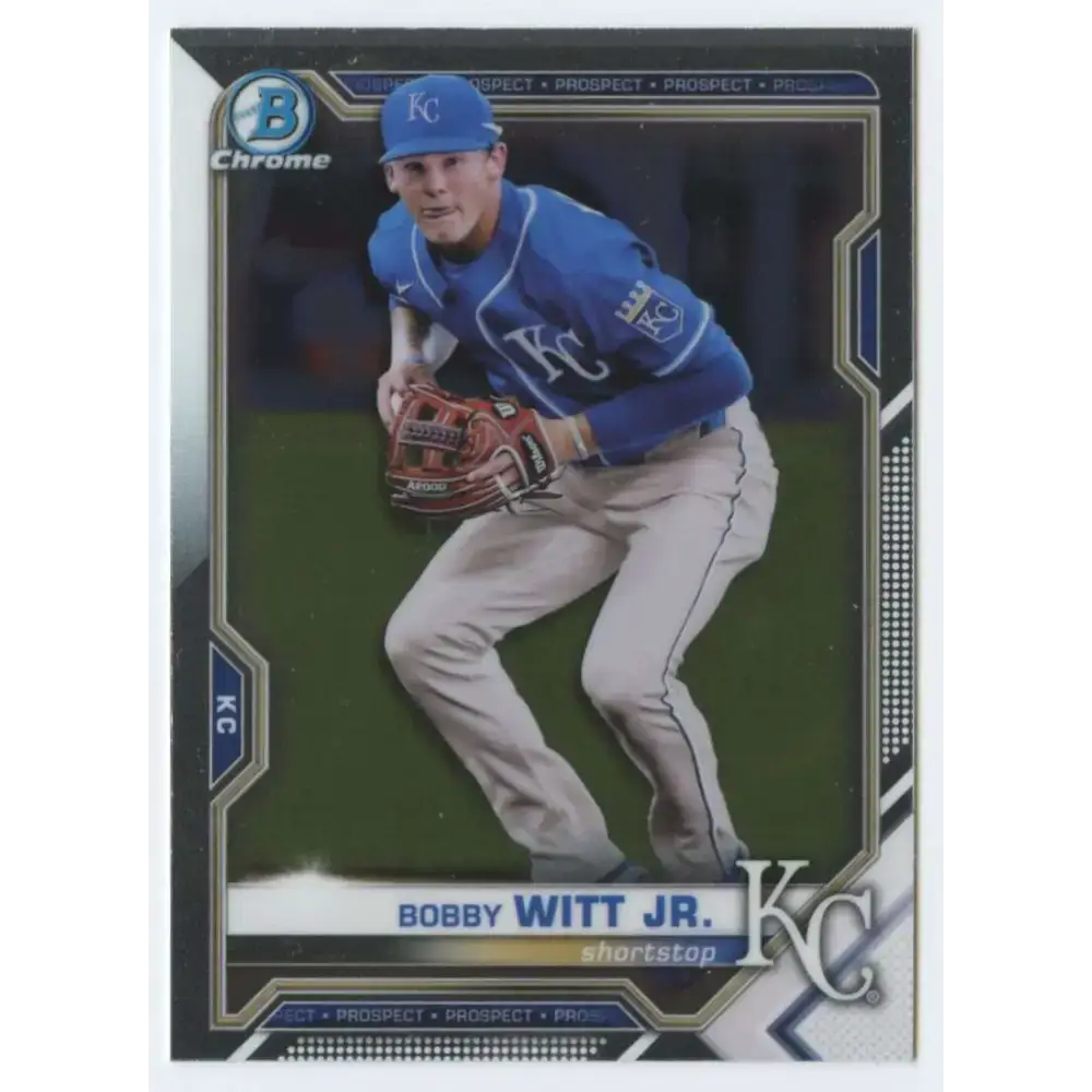 2021 Bowman Chrome Prospects #BCP-193 Bobby Witt Jr. NM-MT Kansas City Royals Baseball Card - Baseball Card Single