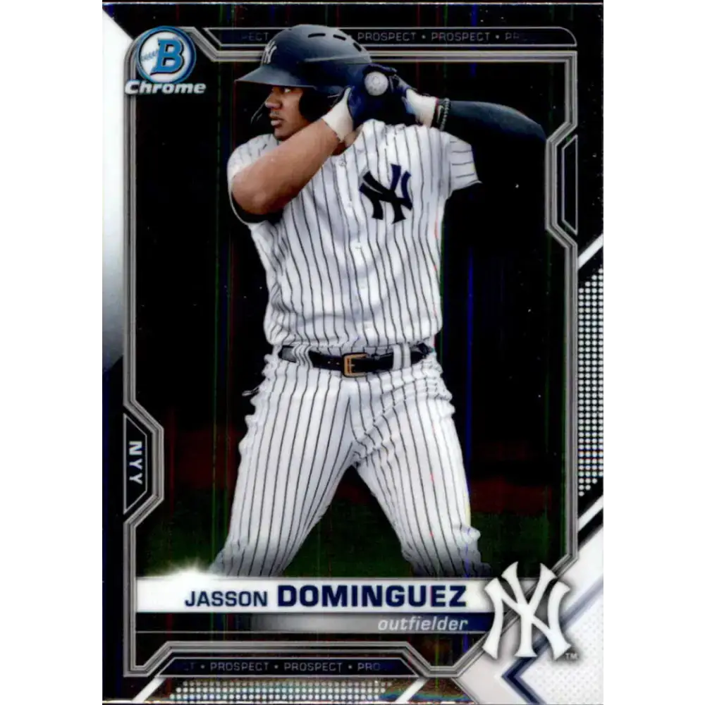 2021 Bowman Chrome Prospects #BCP-213 Jasson Dominguez NM-MT New York Yankees Baseball Card - Baseball Card Single