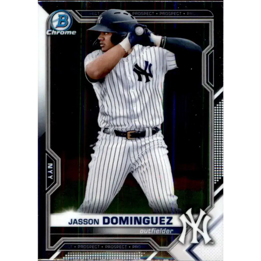 2021 Bowman Chrome Prospects #BCP-213 Jasson Dominguez NM-MT New York Yankees Baseball Card - Baseball Card Single