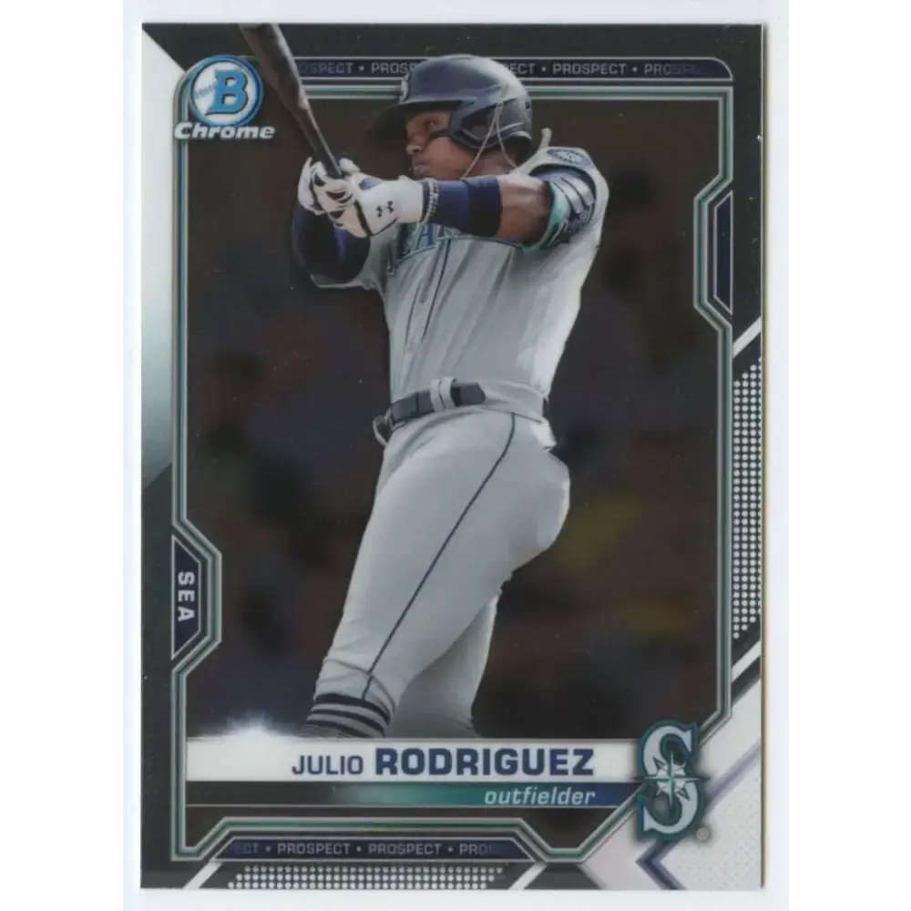 2021 Bowman Chrome Prospects #BCP-231 Julio Rodriguez NM-MT Seattle Mariners Baseball Card - Baseball Card Single