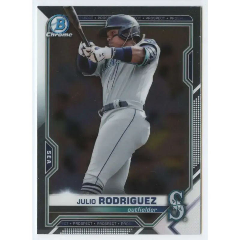 2021 Bowman Chrome Prospects #BCP-231 Julio Rodriguez NM-MT Seattle Mariners Baseball Card - Baseball Card Single