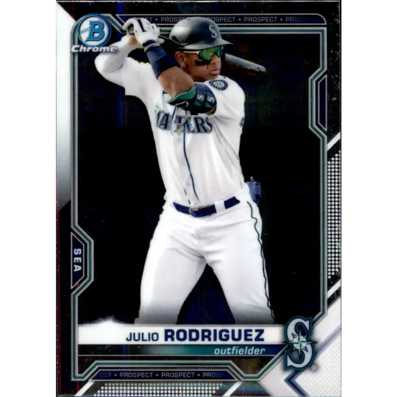 2021 Bowman Chrome Prospects #BCP-86 Julio Rodriguez NM-MT Seattle Mariners Baseball Card - Baseball Card Single