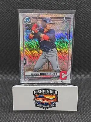 2021 Bowman Chrome - Prospects Gabriel Rodriguez #BCP-180 Shimmer Refractor (RC) - Baseball Card Single