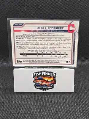2021 Bowman Chrome - Prospects Gabriel Rodriguez #BCP-180 Shimmer Refractor (RC) - Baseball Card Single