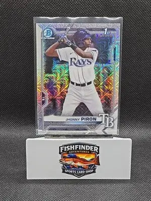 2021 Bowman Chrome - Prospects Jhonny Piron #BCP-239 Mojo Refractor (RC) - Baseball Card Single