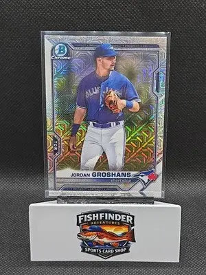 2021 Bowman Chrome - Prospects Jordan Groshans #BCP-246 Mojo Refractor (RC) - Baseball Card Single