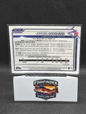 2021 Bowman Chrome - Prospects Jordan Groshans #BCP-246 Mojo Refractor (RC) - Baseball Card Single