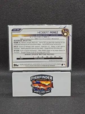 2021 Bowman Chrome Sapphire Edition BCP-203 Chrome Prospects Hedbert Perez 01/25 - Baseball Card Single