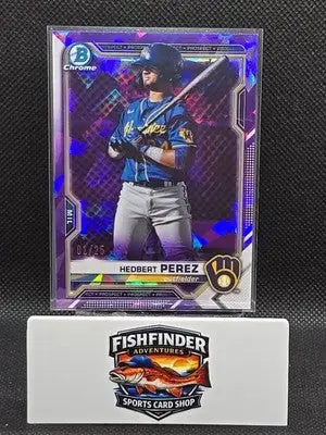 2021 Bowman Chrome Sapphire Edition BCP-203 Chrome Prospects Hedbert Perez 01/25 - Baseball Card Single