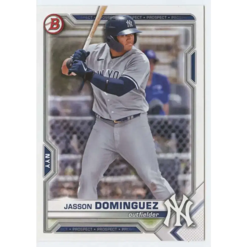 2021 Bowman Draft #BD-77 Jasson Dominguez NM-MT New York Yankees Baseball Card - Baseball Card Single