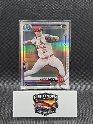 2021 Bowman Draft - Chrome Austin Love #BDC-164 Refractor (RC) - Baseball Card Single