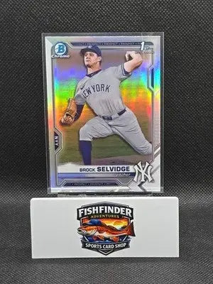 2021 Bowman Draft - Chrome Brock Selvidge #BDC-24 Refractor (RC) - Baseball Card Single